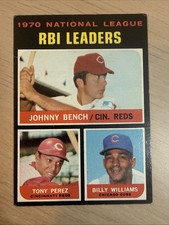 1971 Topps - League Leaders #64 Johnny Bench, Tony Perez, Billy Williams