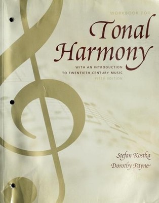 Workbook for Tonal Harmony : With an Introduction to Twentieth-Ce