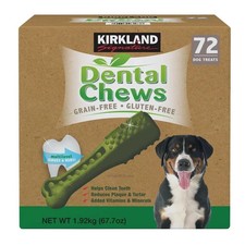 Kirkland Signature Doggy Dental Chews: Grain-Free, Gluten-Free - 72 Treats