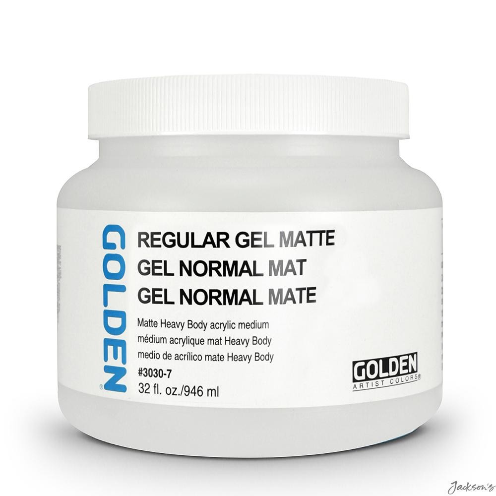 Golden Regular Gel Medium Acrylic Polymer 946ml Matte Finish For Extending Paint