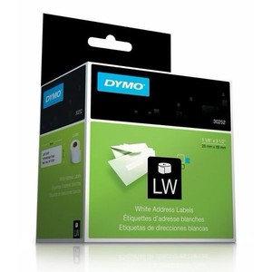 DYMO 30252 LW Mailing Address Labels 1 1/8" x 3 1/2" Rolls of 350 Labels