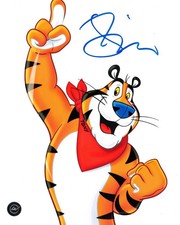 Tony Daniels Tony the Tiger White Autographed 8x10