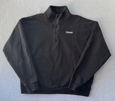 Gymshark Sweatshirt XS Black 1/4 Zip Pullover Athletic Gym Training Athleisure