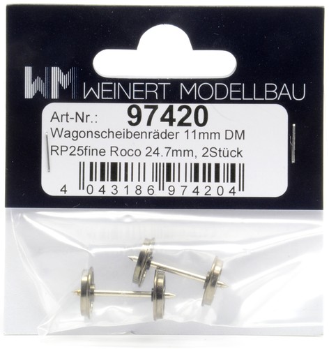 Weinert • 97420 • Juego de ruedas • Liliput Roco • RP 25 Código 88 Ø 11,0 / - 24,7 - | Zustand: Neu