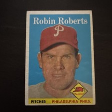1958 Topps #90 Robin Roberts Very Good Phillies             