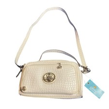 Kathy Van Zeeland Womens White Shoulder Bag Handbag Purse New Other