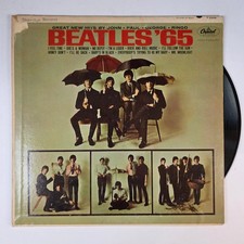 The Beatles - Beatles '65 12" Record 1964 Capitol Mono Rock 33 RPM