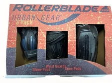 Rollerblade City Gear Protective 3 Pack Elbow-Wrist-Knee Pads Size Small S