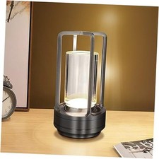 Cordless Table Lamp for Outdoor Indoor, Portable Rechargeable Battery Black