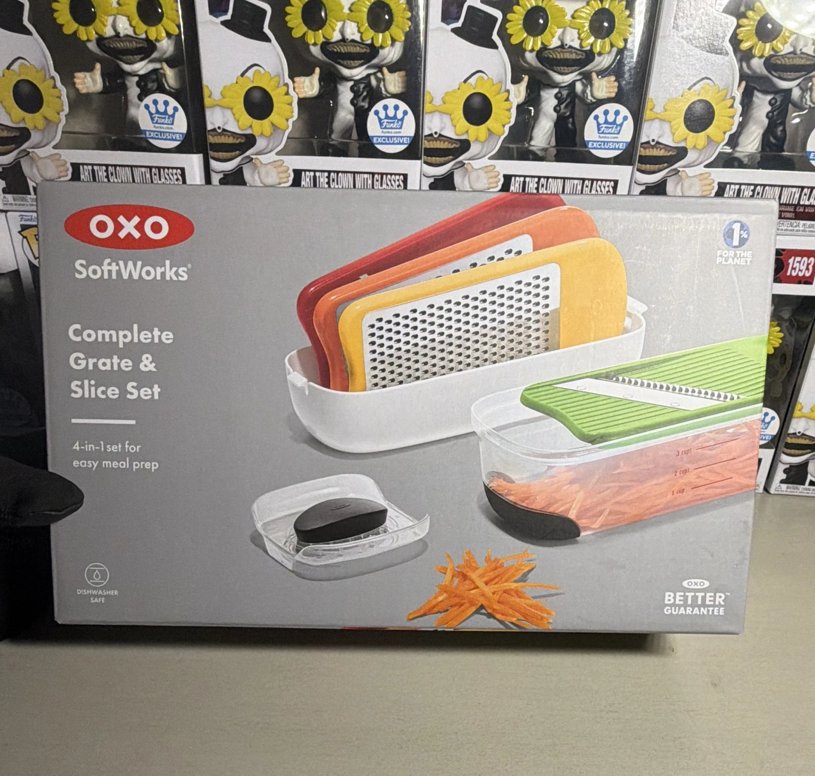 OXO SoftWorks Complete Grate & Slice Set 5pc Julienne Grater Slicer Holder🔥🔥