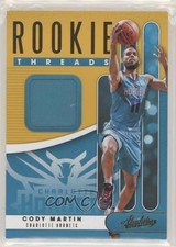 2019 Panini Absolute Memorabilia Rookie Threads Level 1 Cody Martin #RT-CMT 0ne3