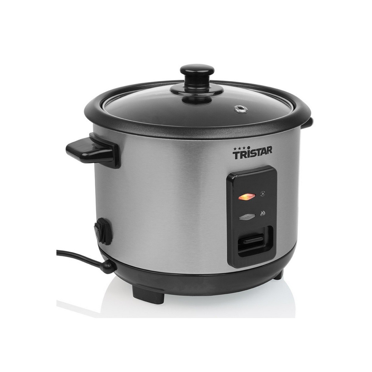Cuiseur à riz Tristar RK-6146 de 1L en acier inoxydable pour les repas quotidiens