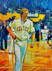 Larry Bird Celtics Grailpop Oil Painting ACEO Print Artist Signed /30 S2#25