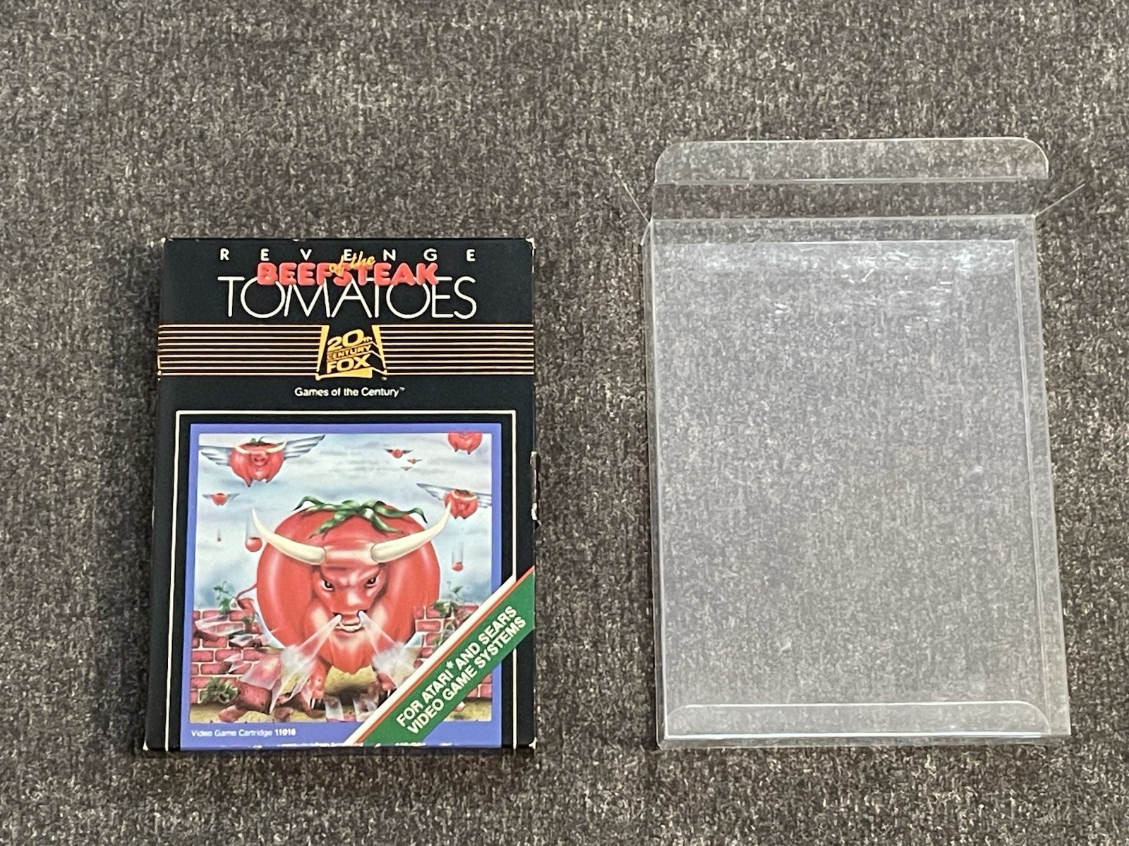 Revenge of the Beefsteak Tomatoes (Atari 2600, 1983) Complete Box Cleaned Tested