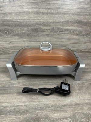 Bialetti Copper Titanium Ceramic Nonstick Electric Skillet Model