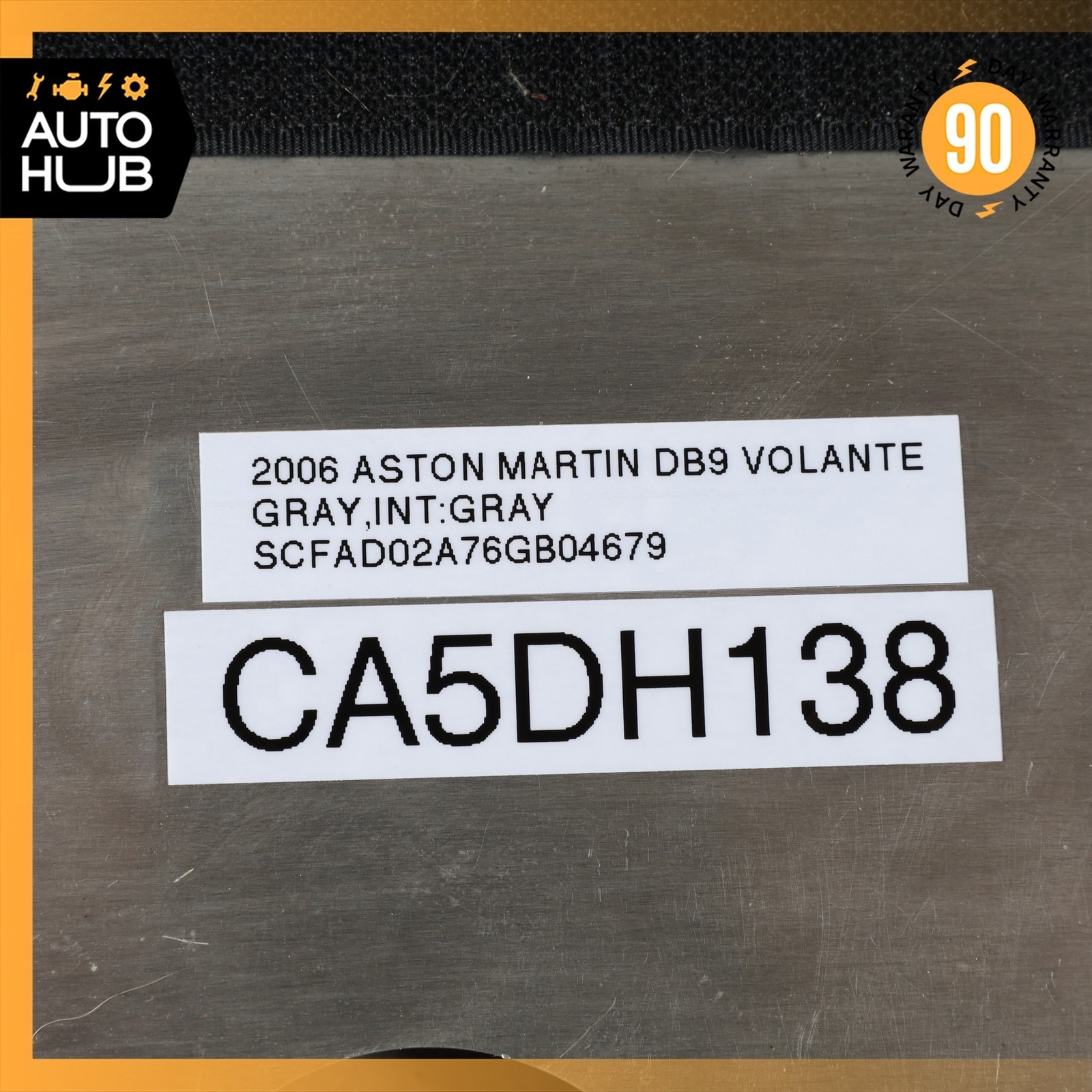 Aston Martin DB9 Rear Underbody Plate Battery Shield Guard Cover Left OEM 34k