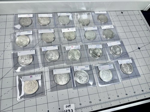 FULL ROLL! 1921 Morgan Silver Dollars AU/BU VAM - 20 Coins - 90% Silver