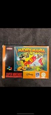 🎮 Mickey Mania - SNES Super Nintendo Spiel Modul Anleitung OVP 🕹️ Vintage