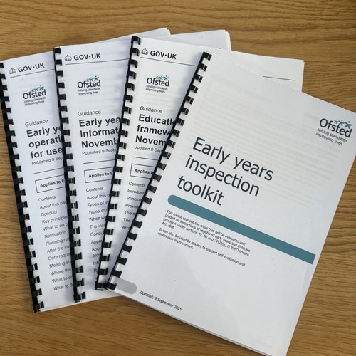 Ofsted Early Years Inspection Toolkit Plus Support Documents Printed ...