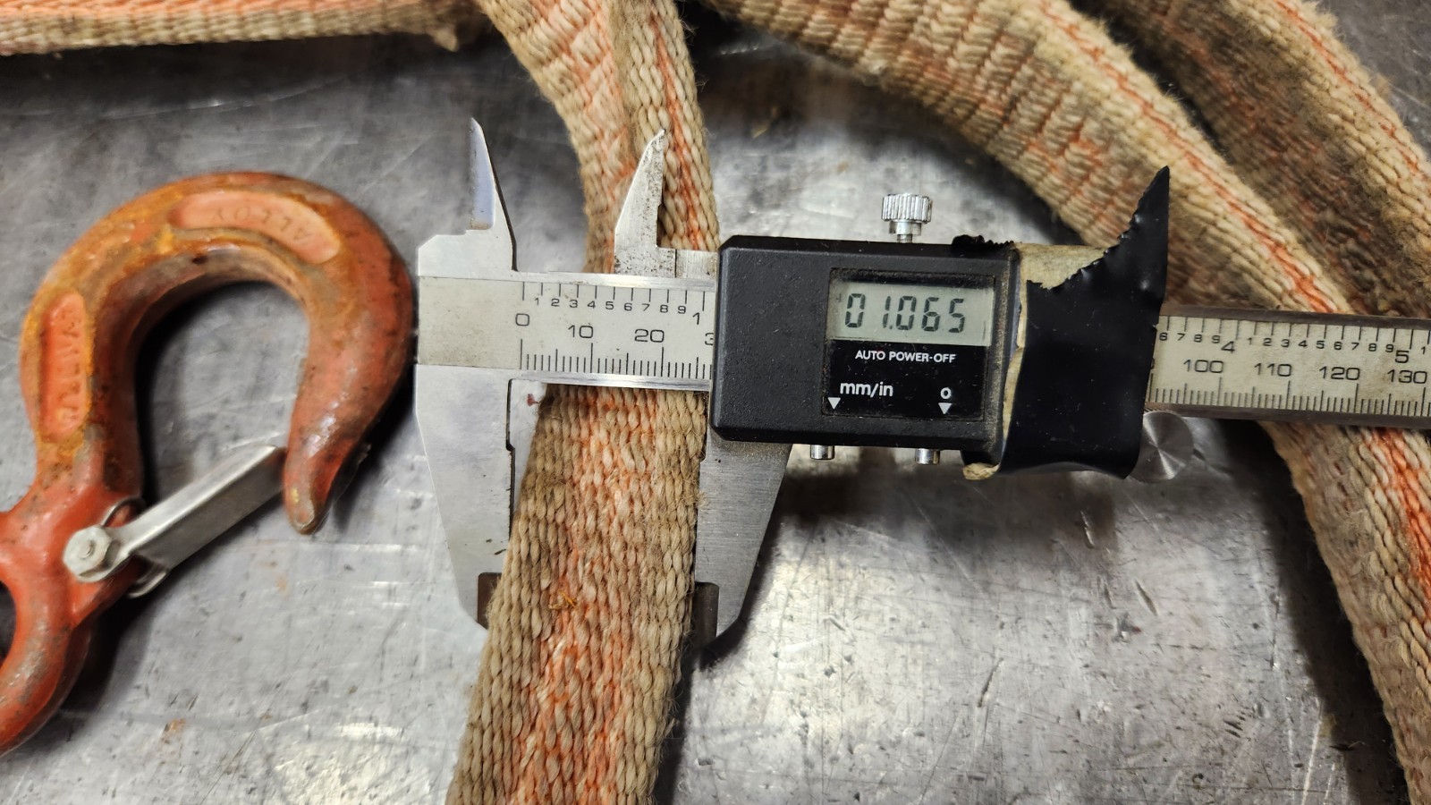 Wireco Nylon 4-LEG x 3' 6400LB Lifting Rigging Bridle Sling 1" Ring & Grab Hooks