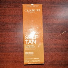Clarins Self Tanning Milky Lotion Face  Body All Skin Types 4.2oz SEALED