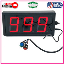 LED Lap Counter Up/Down Digital Counter with Buttons and Remote 3Inch High