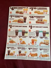 BURGER KING COUPONS EXP. 1/29/2026