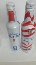 Michelob Ultra 2026 USA FIFA World Cup 16 oz TWO (2)  Aluminum  BottleS  EMPTY.