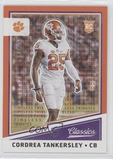 2017 Classics Rookies Timeless Tributes Orange 2/25 Cordrea Tankersley #219 8wm