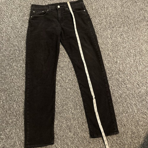 Pantalón Levi's Premium Big E 502 Pana Negro Pierna Cónica Ajuste Como 32W x 30L - Imagen 12 de 12