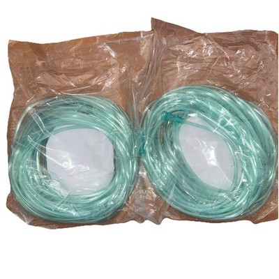 Lot Of 2 Mars Wellness Standard Green Oxygen Tubing 2 Connectors 50  6 Channel