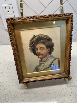 ''In Days of Old'' Painting by Lina Newall - Exhibited 1897 (London & Liverpool)