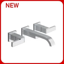 Brizo Siderna Two-Handle Wall Mount Bathroom Sink Faucet     R5