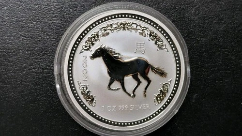 2002 Australian Silver Lunar 1 oz — photo from another recent sale
