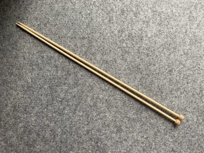 Knit Picks single point knitting needle 4.25mm/ No. 6 wooden bamboo vintage
