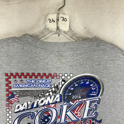 Daytona 400 Coke Zero T-Shirt Herren XL grau Nascar 2014 doppelseitig - Bild 13 von 19
