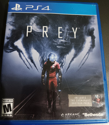 Bethesda Prey PS4  CASE ONLY NO DISC 