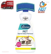 Dr. Beckmann Pet Stain/Odour Remover 650ml Carpet Upholstery Cleaner With Brush 7.37 per litre