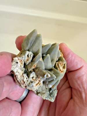 Smithsonite, pseudomorph after Calcite, Santa Eulalia, Chihuahua, Mexico