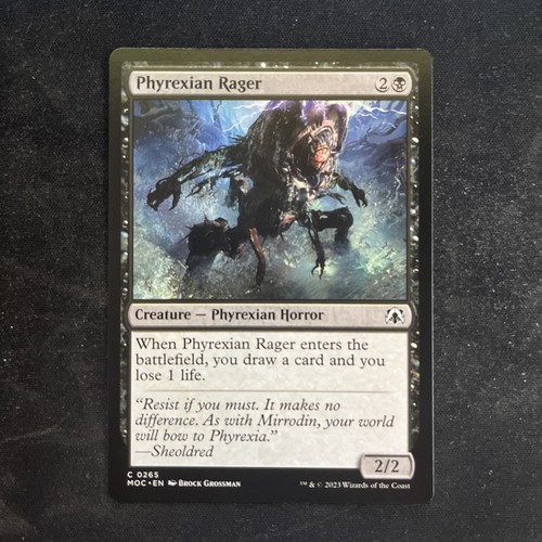 PHYREXIAN RAGER x1 mtg NM-M Commander March of The Machine