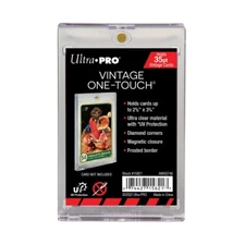 Ultra Pro Vintage One Touch 35pt Magnetic Card Holder - Clear, Brand New