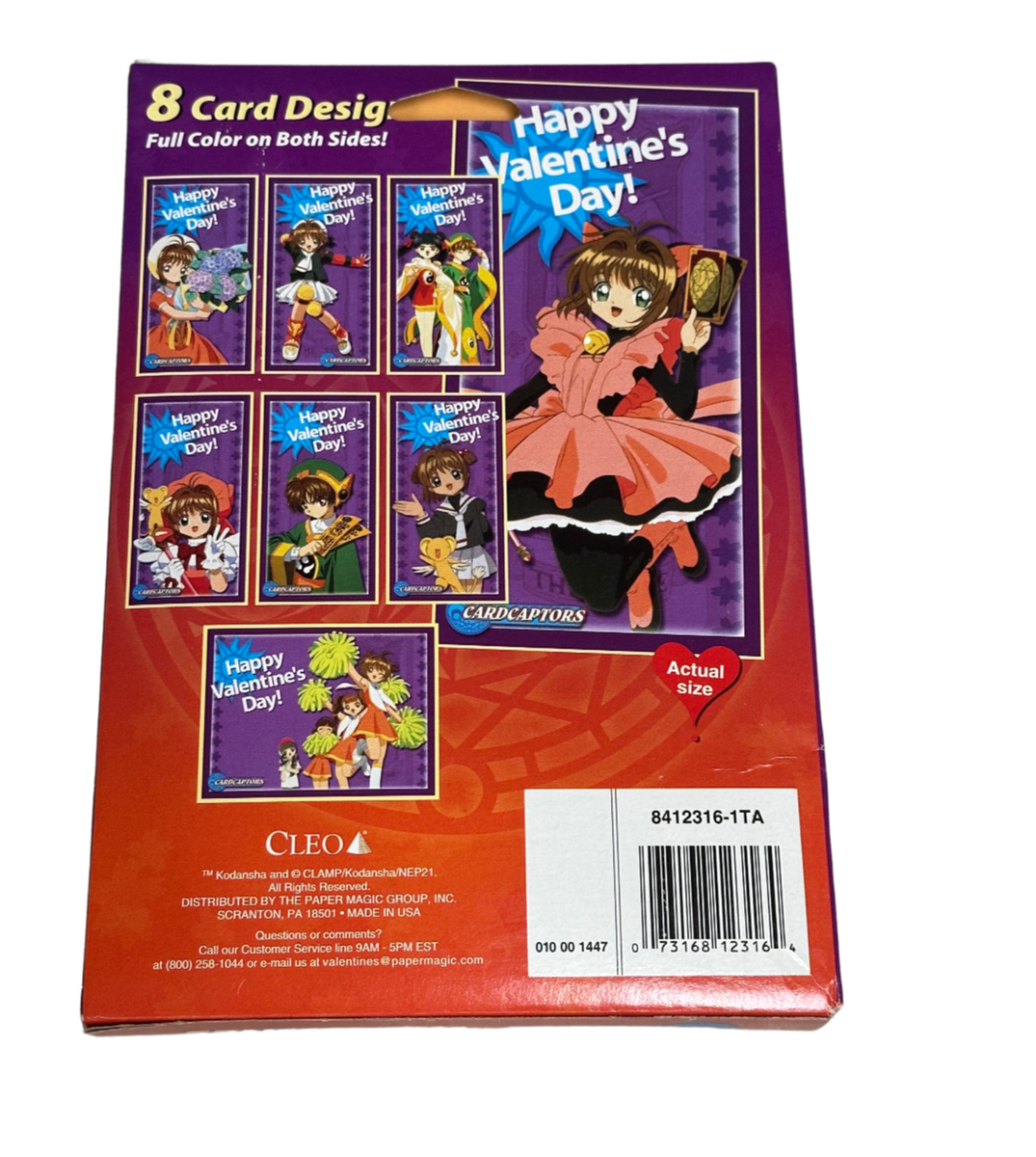 カードキャプターさくら　CARDCAPTOR SAKURA　カード 32 Cardcaptors Sakura Valentines Cards Box of 32 Fold & Seal