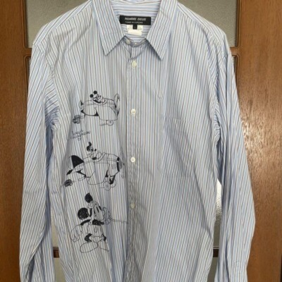 COMME des GARCONS HOMME DEUX × Disney Long Sleeve Shirt L Cotton
