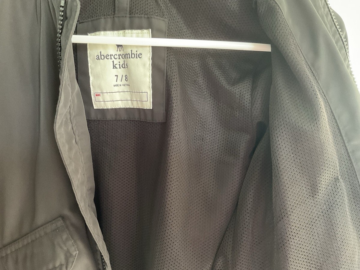 【美品】abercrombie kids ジャケット 7/8 130cm Abercrombie Kids Black Bomber Jacket Sz. 7/8 | eBay