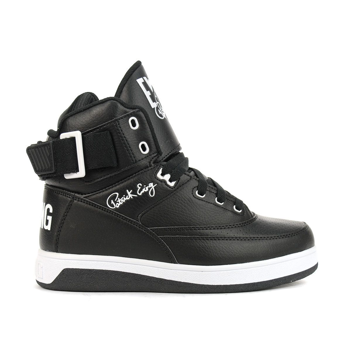 Patrick Ewing 33 HI PU Leather Black/White Basketball Shoes eBay