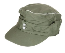 WWII GERMAN WH OFFICER SUMMER PANZER M43 FIELD COTTON CAP MILITARY HAT SIZE M