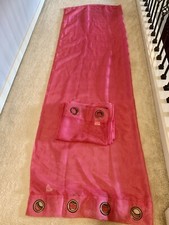 2 Pink semi-see thru Kids Curtain Panels, Very Cute 52  Wide x 84  Long 