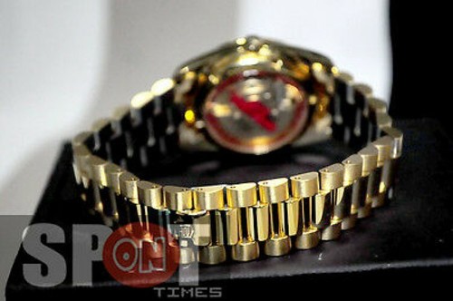 Reloj automático para hombre Sandoz tono dorado acero inoxidable 8783D-34-8 - Imagen 4 de 5