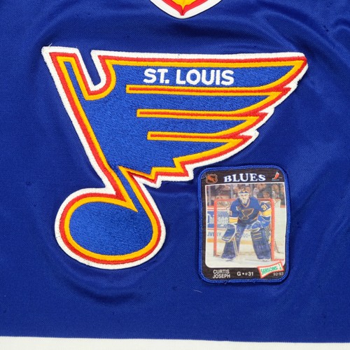 Rare VTG CCM St. Louis Blues Customized Jersey 90s Brett Hull Shanahan Youth L - Picture 2 of 12