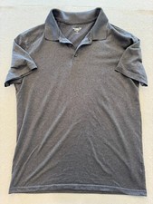 Old Navy Polo Shirt Adult Small Charcoal Gray Core Collared Active/Casual